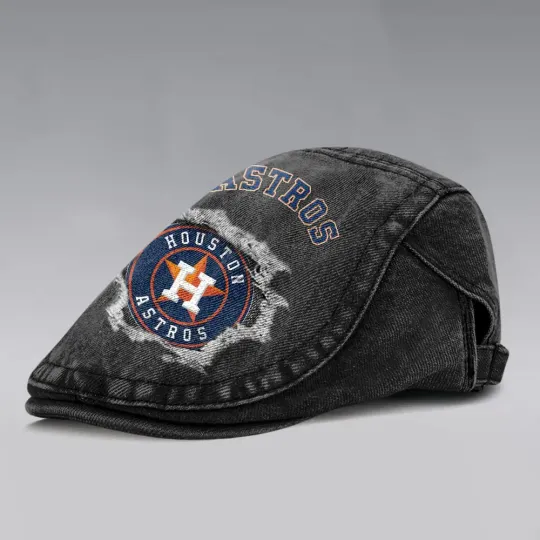 Houston Astros Casual Adjustable Newsboy Cap