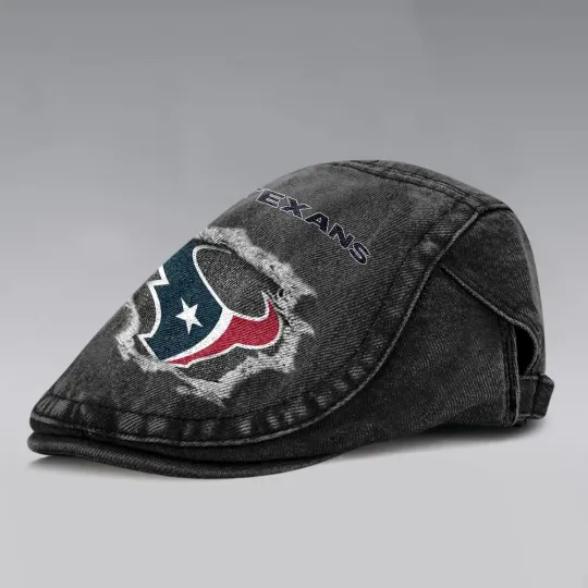 Houston Texans Casual Adjustable Newsboy Cap