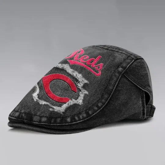 Cincinnati Reds Casual Adjustable Newsboy Cap