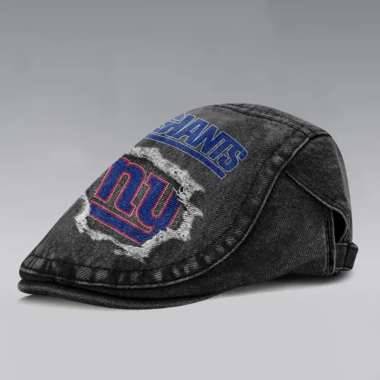 New York Giants Casual Adjustable Newsboy Cap