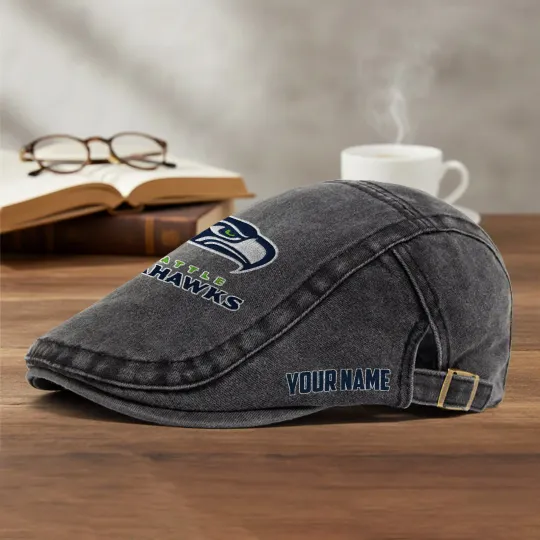 Seattle Seahawks Casual Adjustable Newsboy Cap