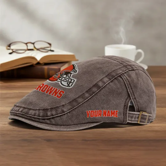 Cleveland Browns Casual Adjustable Newsboy Cap