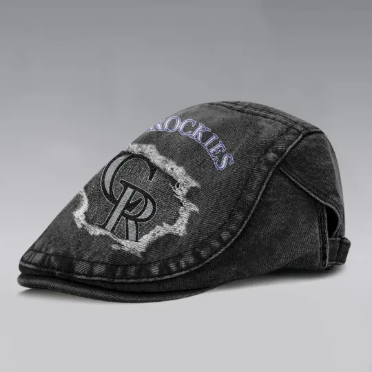 Colorado Rockies Casual Adjustable Newsboy Cap