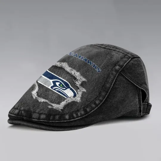 Seattle Seahawks Casual Adjustable Newsboy Cap