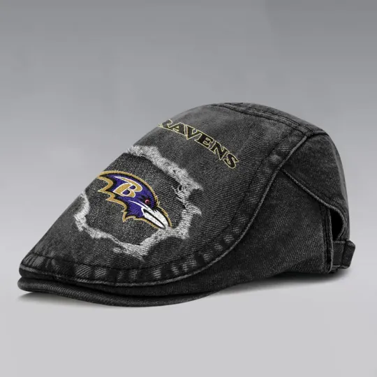Baltimore Ravens Casual Adjustable Newsboy Cap