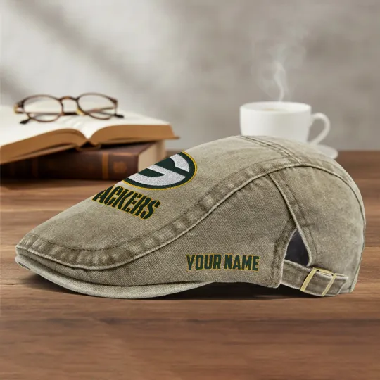 Green Bay Packers Casual Adjustable Newsboy Cap