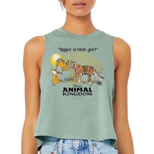 Tigger is that you - Crop Racerback Tank, Safari Shirt, Mick and Friends, Matching Animal Kingdom tee, Wild Life Safari Mode