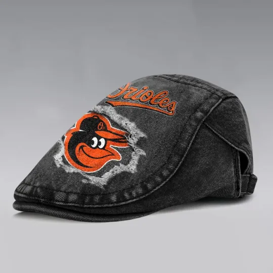 Baltimore Orioles Casual Adjustable Newsboy Cap