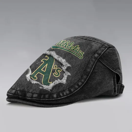 Oakland Athletics Casual Adjustable Newsboy Cap