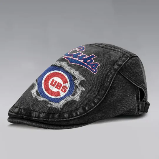 Chicago Cubs Casual Adjustable Newsboy Cap
