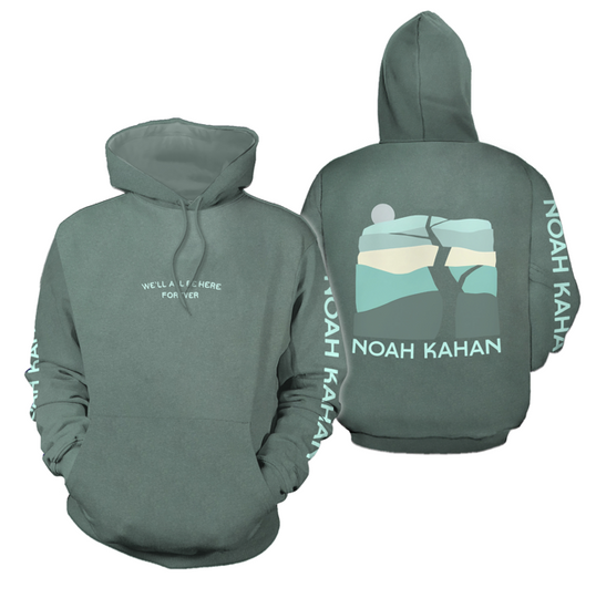 Noah Kahan We'll All Be Here Forever Hoodie Green Stick Season Tour Merch