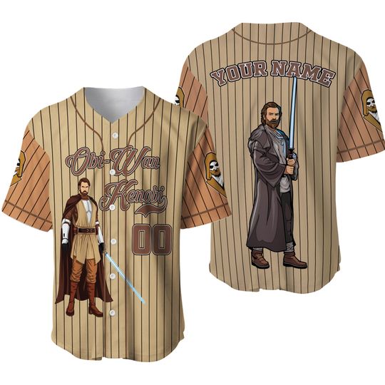 Personalized Star Wars Obi-Wan Galaxy's Edge Fan Gift Baseball Jersey Shirt