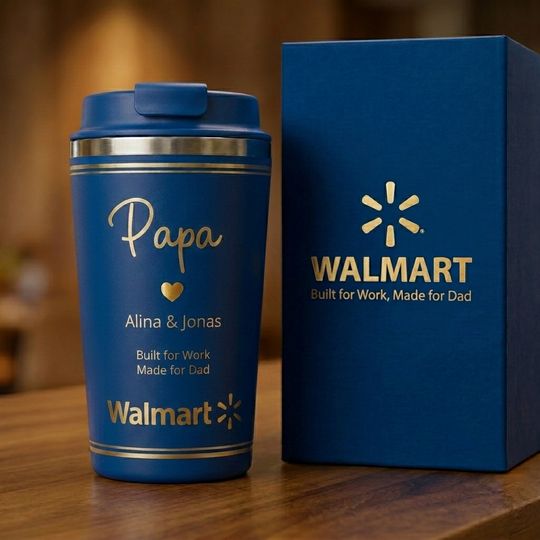 Walmart Limited Edition Thermal Mug With Kids' Names For Dad, Father's Day Gift, Birthday Gift Dad - No Box