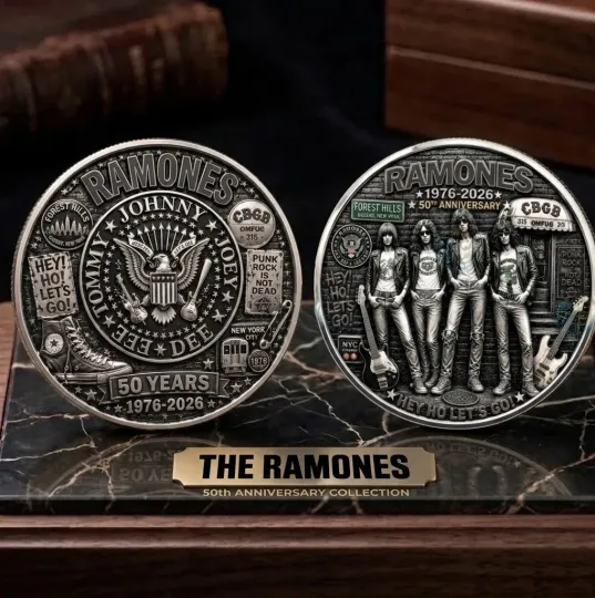 Ramones 50th Anniversary Celebration Coin