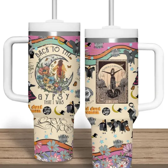 Stevie Nicks 40oz Tumbler With Handle