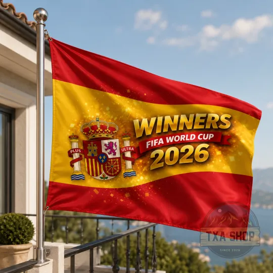 Spain World Cup 2026 Winners Flag