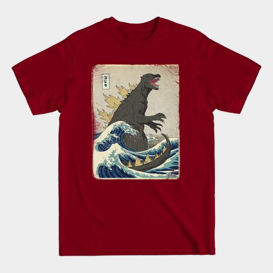 Discover The Great god zilla off Kanagawa - god zilla - T-Shirt