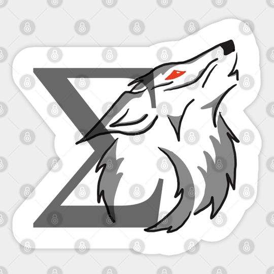 Sigma wolf - Sigma Male - Sticker