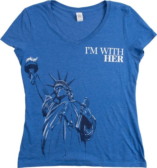 Discover I'm with Her Statue of Liberty | Funny Liberal Progressive Protest Women's Shirt