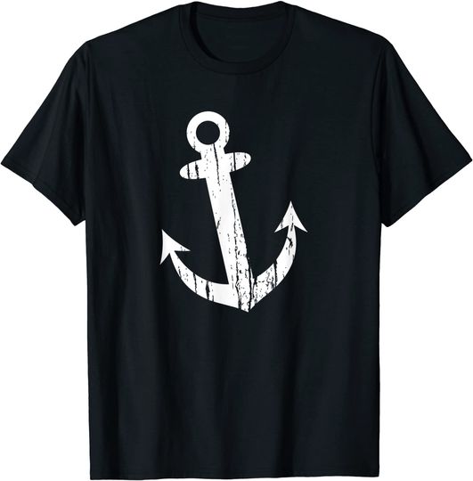 Maritime Anchor Grunge Style Summer Holiday Beach Party Gift T-Shirt