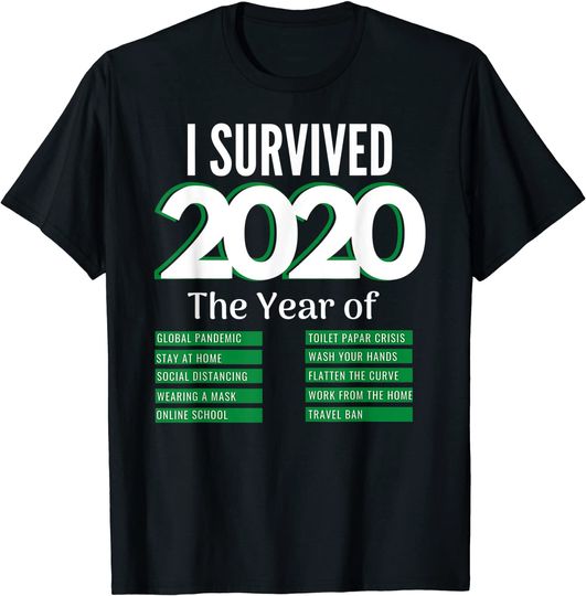 I SURVIVED 2020 The Year of The Pandemic Funny Cool Gift T-Shirt