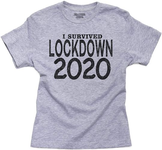 I Survived Lockdown 2020 - Funny Pandemic Design Youth Cotton T-Shirt