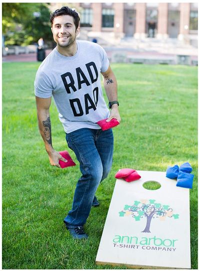 RAD DAD | Funny Cool Dad Joke Humor, Daddy Father's Day Grandpa Fathers T-Shirt