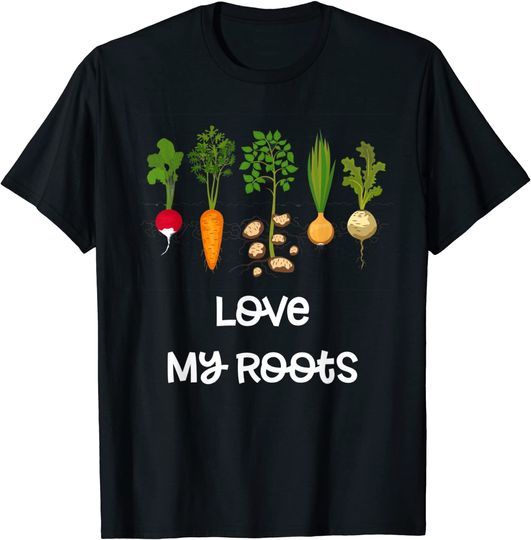 Root Vegetables Gardening, Cute Garden Tee Shirt Gift, 3Dk