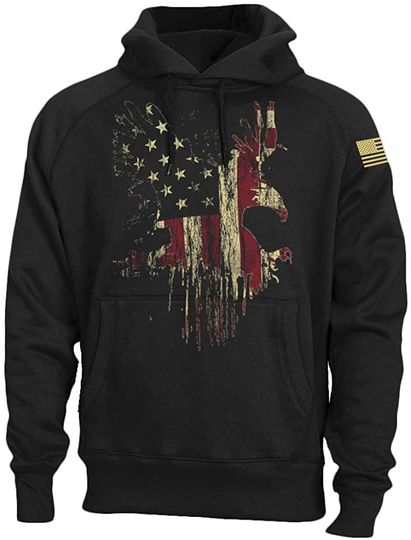Discover Eagle Old Glory Men's Hoodie