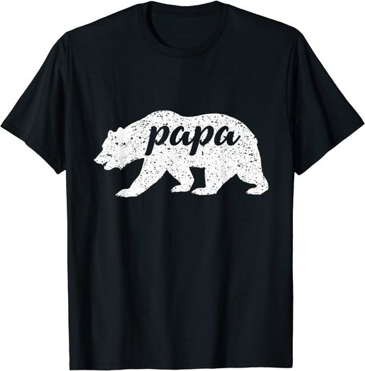 Vintage Papa Bear T-Shirt Dad Gift