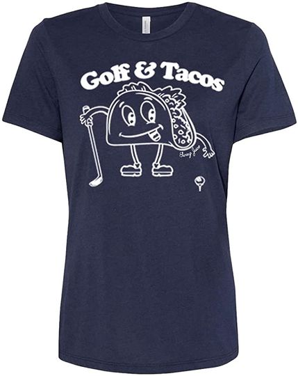 Swing Juice Women's Golf & Tacos Relaxed Fit Short Sleeve T-Shirt -