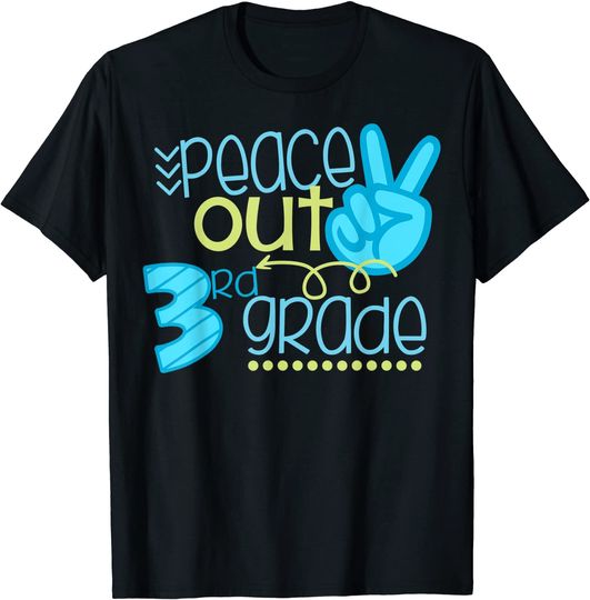 Peace Out 3rd Grade Funny End Of School Year Teacher Student T-Shirt