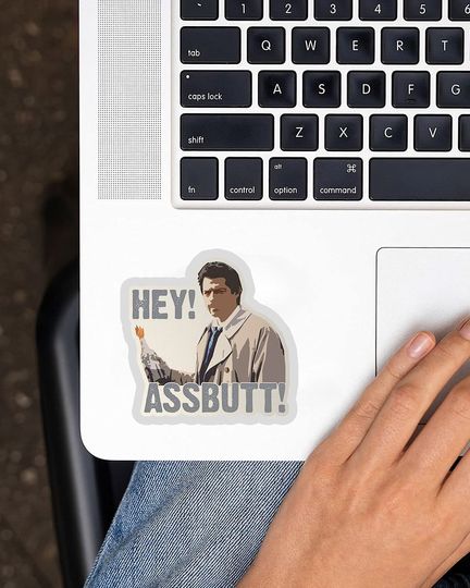Castiel Hey Assbutt Sticker 3"