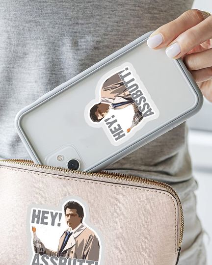 Castiel Hey Assbutt Sticker 3"