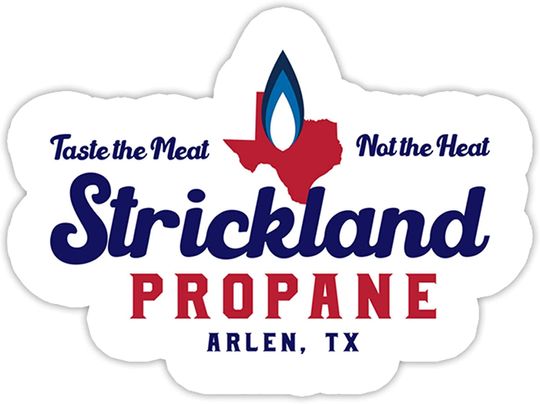 King of The Hill Strickland Propane  Sticker 3"