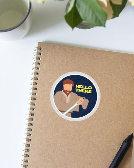 OBI Wan Kenobi Hello Threre Circle  3"