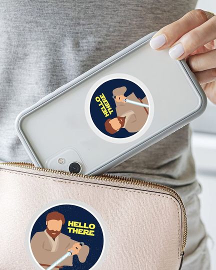 OBI Wan Kenobi Hello Threre Circle  3"