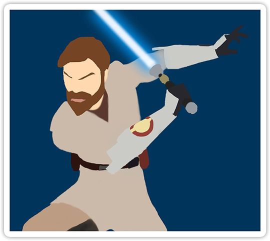 General Kenobi Dark Blue Background 2"