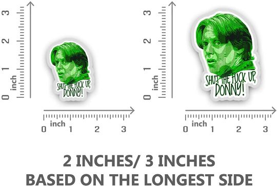 The Big Lebowski Dude Donny Green Sticker 2"