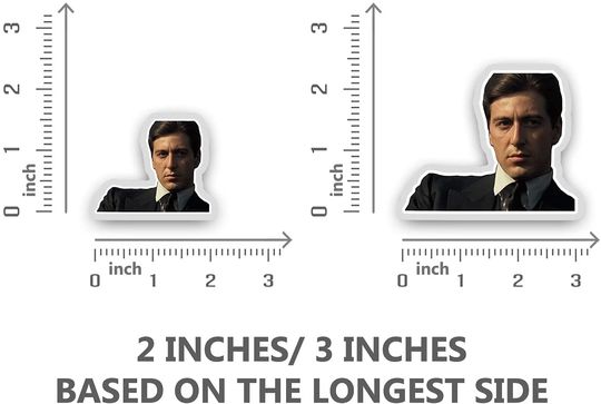 The Godfather Michael Corleone13 Sticker 2"