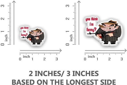 Goodfellas You Think I Am Funny Sticker 3"