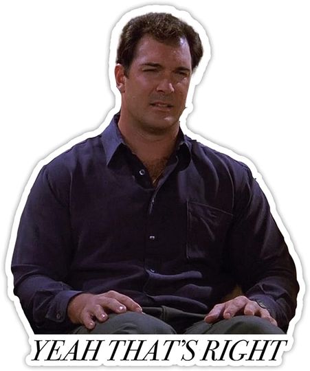 Seinfeld David Puddy Sticker 3"