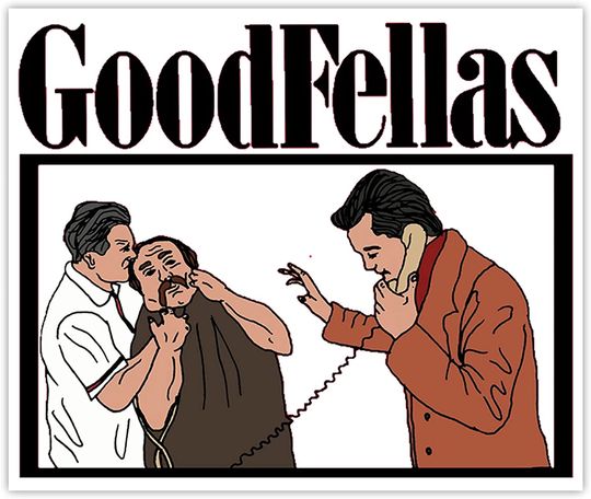 Goodfellas Scne Dtranglement of Tlphone Sticker 2"