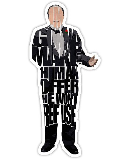The Godfather Quote from Don Vito Sticker 2"