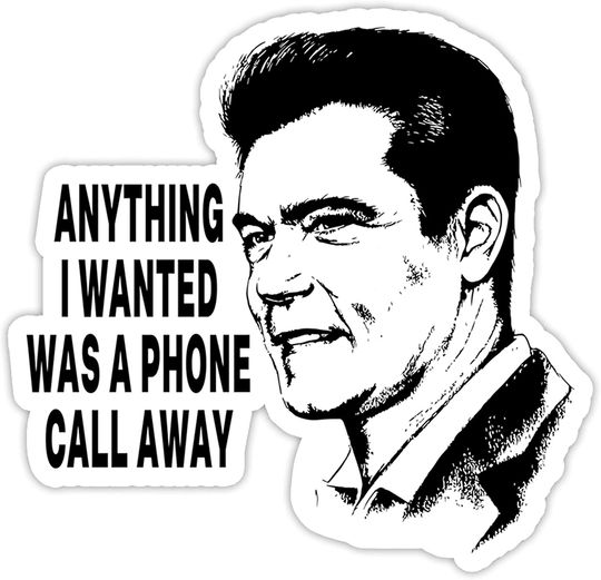 Goodfellas I Wanted A Phone Beautiful Sticker 2"