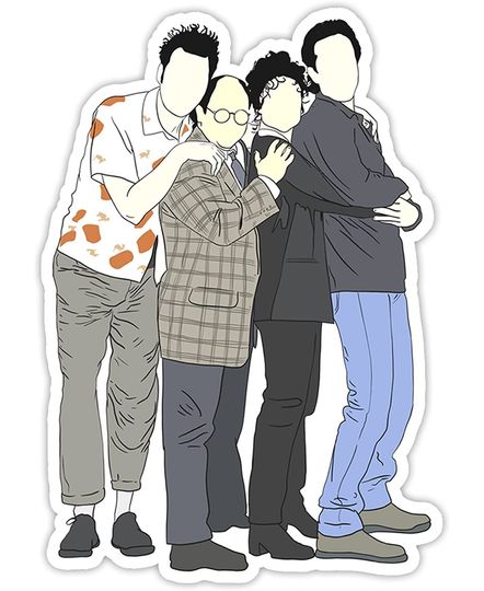Seinfeld Jerry George Elaine Kramer Sticker 2"