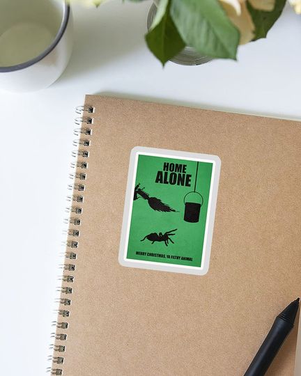 Home Alone Minimal Movie Poster MMPG Graphix Sticker 3"