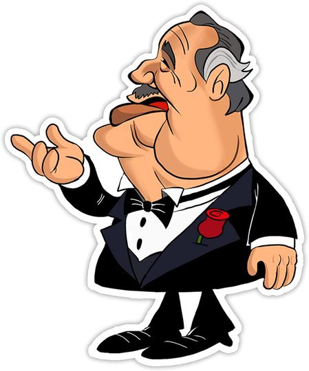 The Godfather Mr Godfather cherche le bonheur0 Sticker 3"