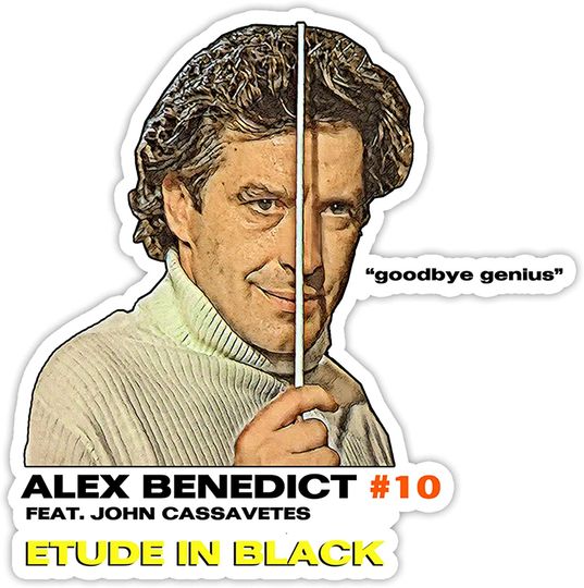 Columbo Alex Benedict Etude in Black Sticker 3"