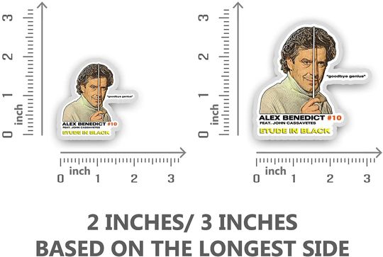 Columbo Alex Benedict Etude in Black Sticker 3"